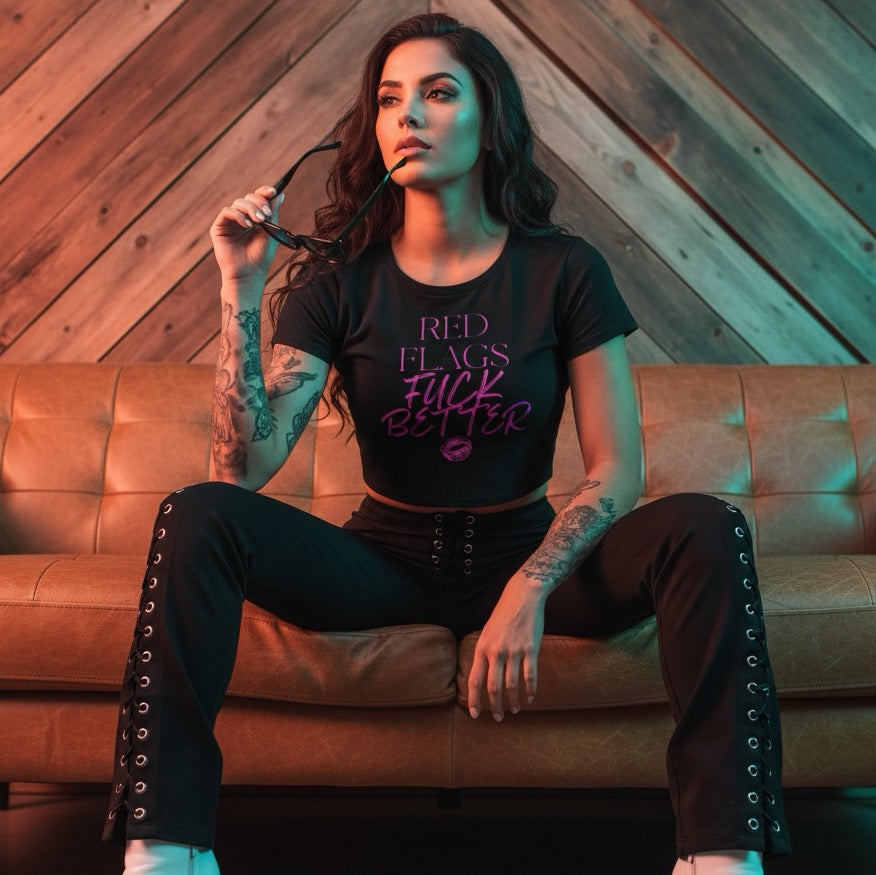 Red Flags Fuck Better Baby Tee