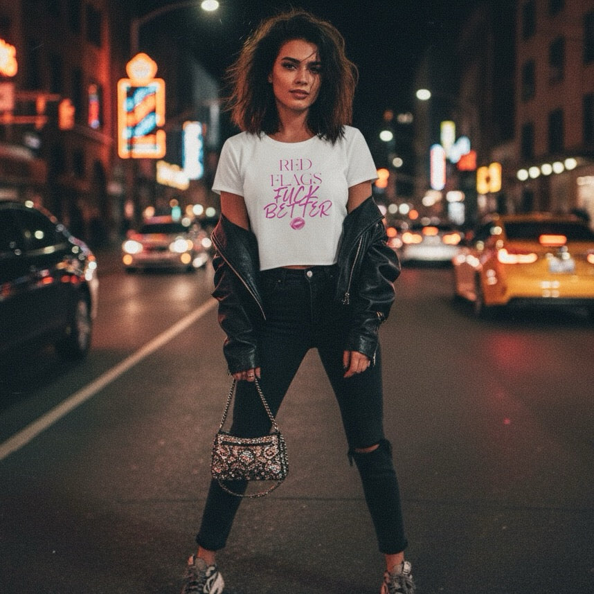 Red Flags Fuck Better Baby Tee